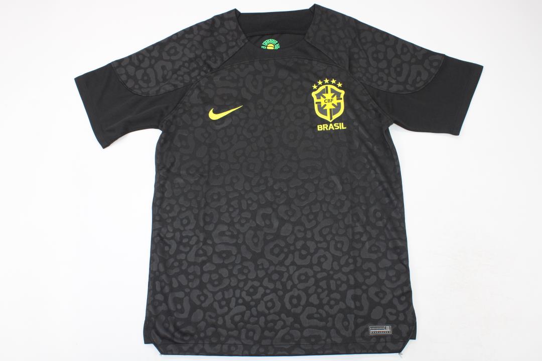 AAA Quality Brazil 2022 World Cup GK Black Soccer Jersey